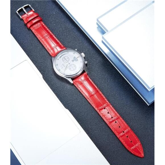 Leather Watch Band Genuine Calfskin Replacement Watch Strap Quick